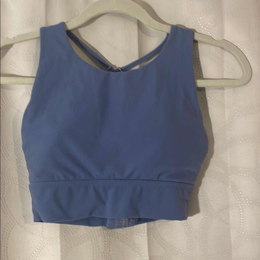 BuffBunny Blue Geo Sports Bra